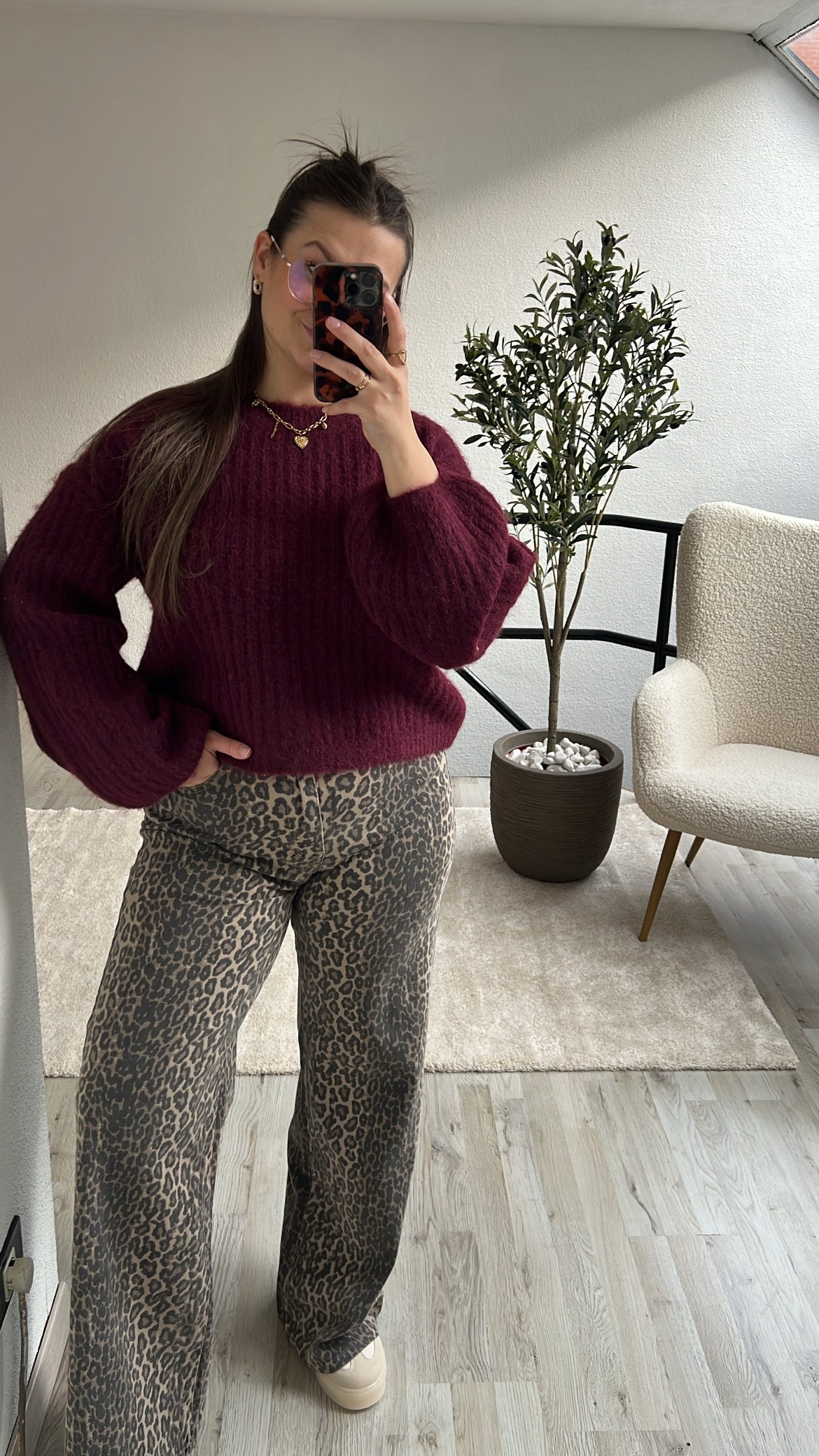 BALLOON KNIT BURGUNDY