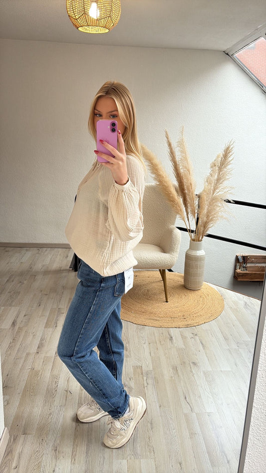 Tetrablouse beige