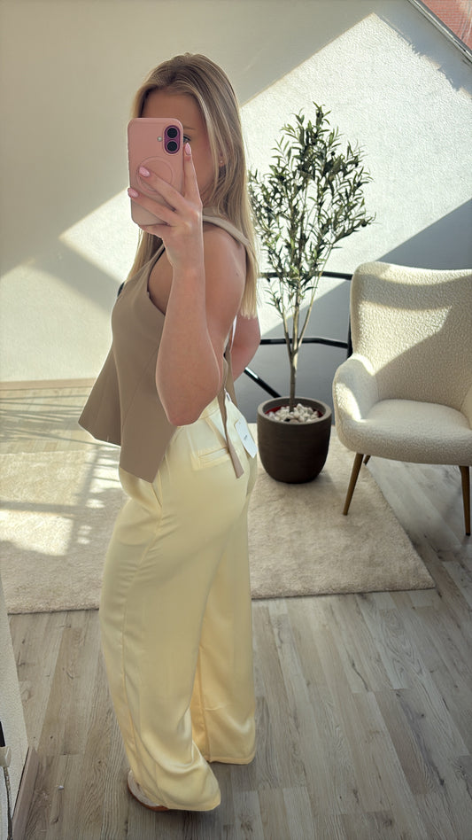 HALTERTOP BEIGE