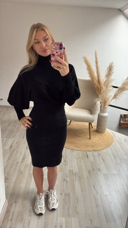 Zwarte sweaterjurk