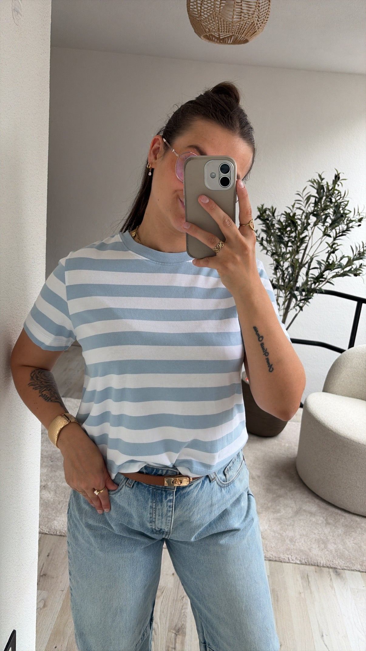 STRIPED TEE
