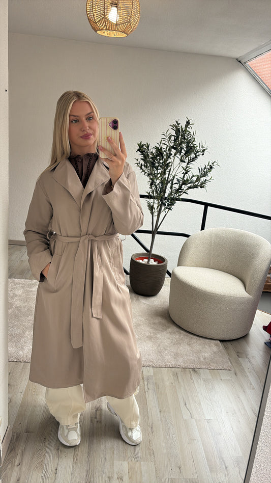BEIGE MANTELJAS