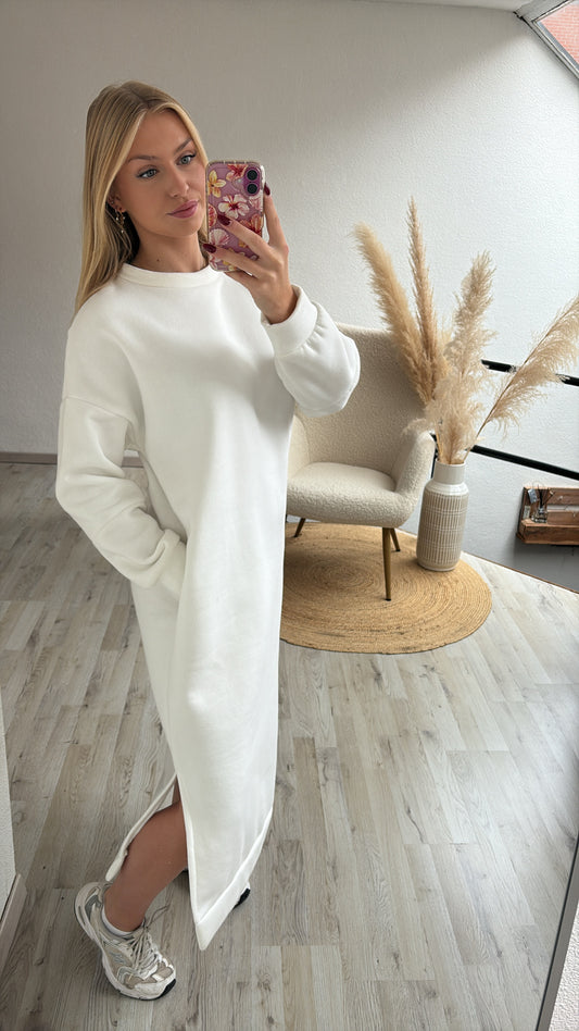 Sweaterjurk wit