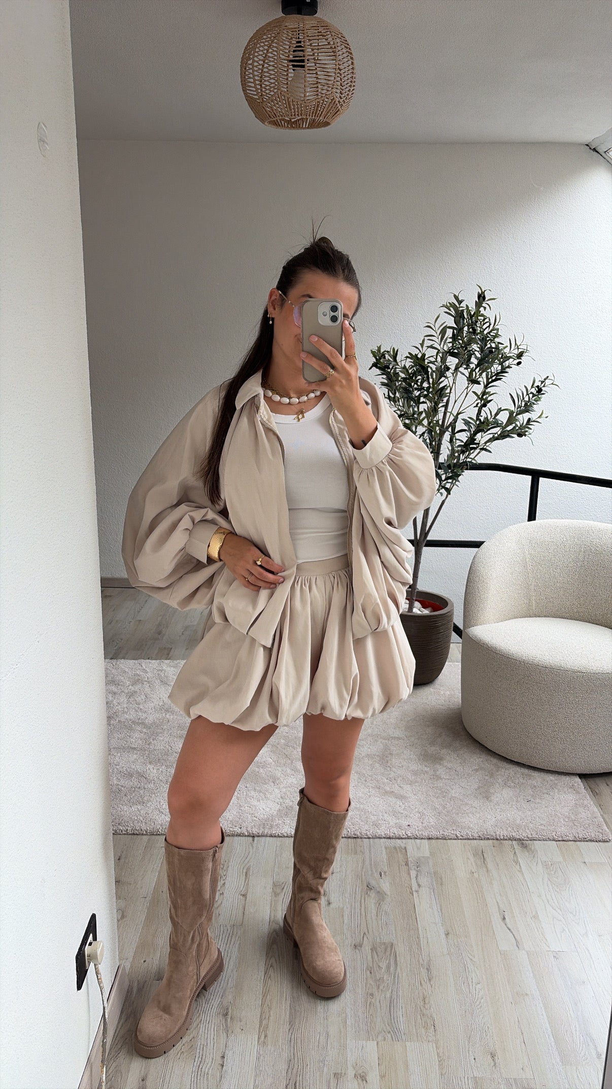 BEIGE BALLOON SET