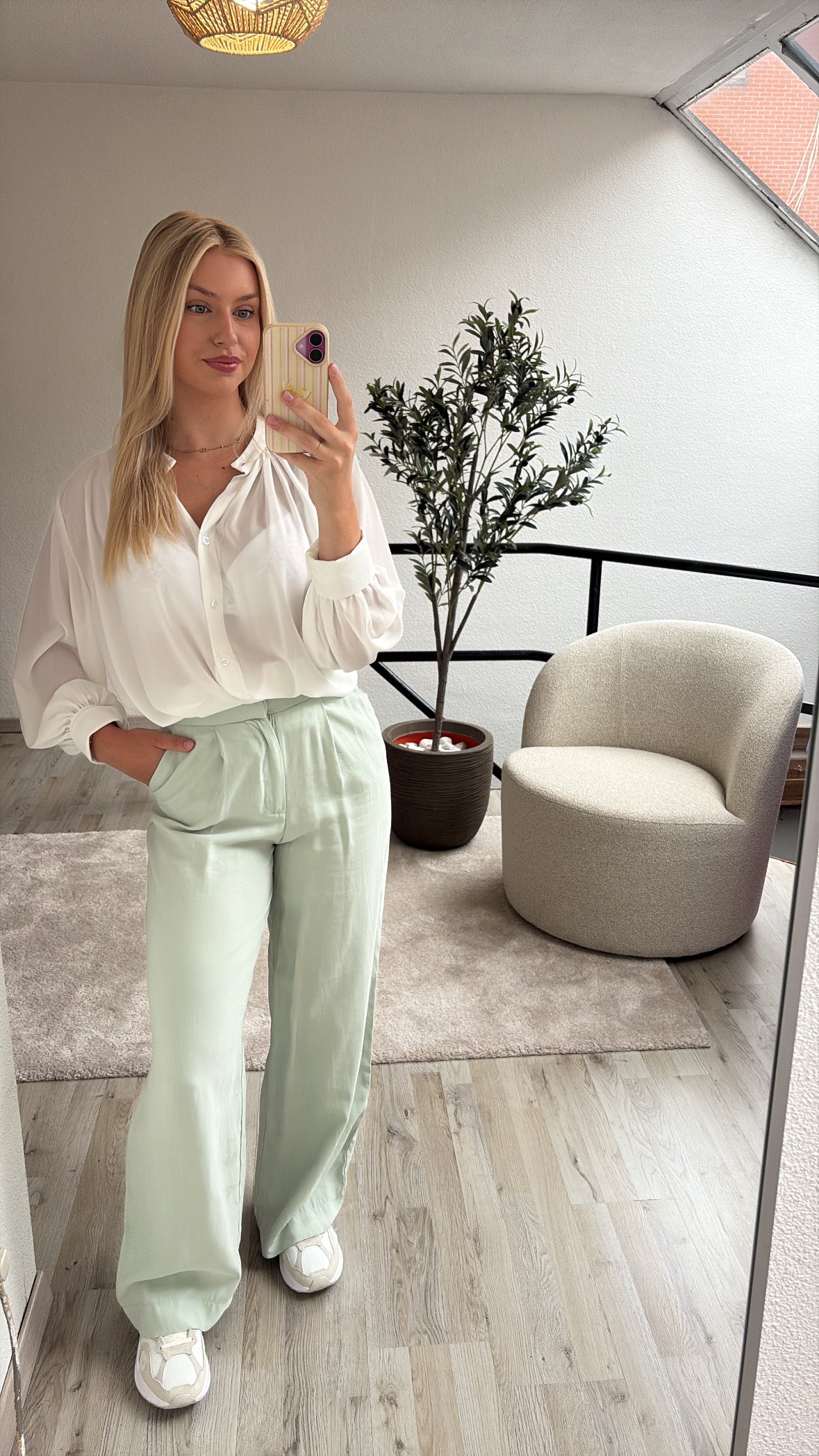 WITTE BLOUSE