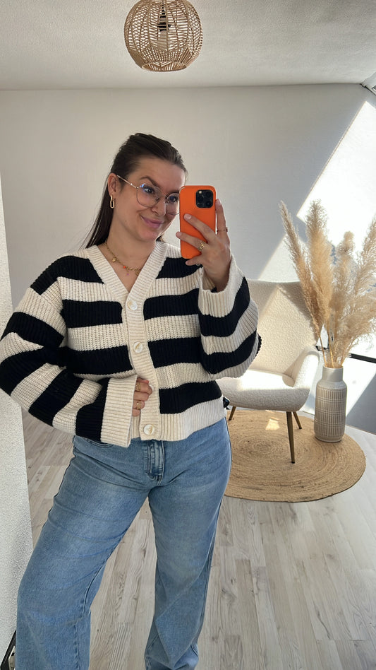 Striped cardigan