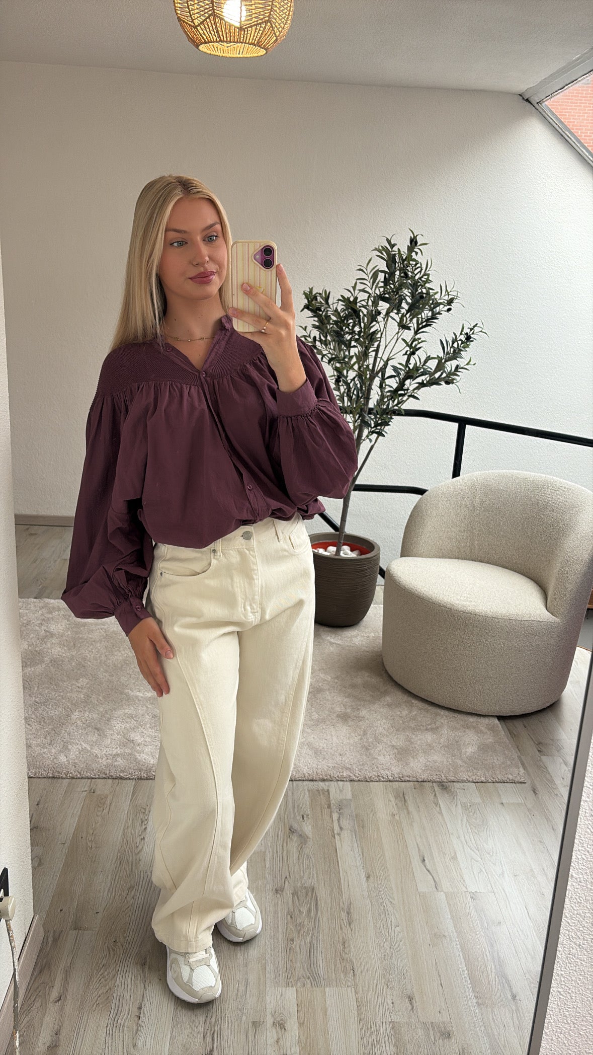 BURGUNDY BLOUSE