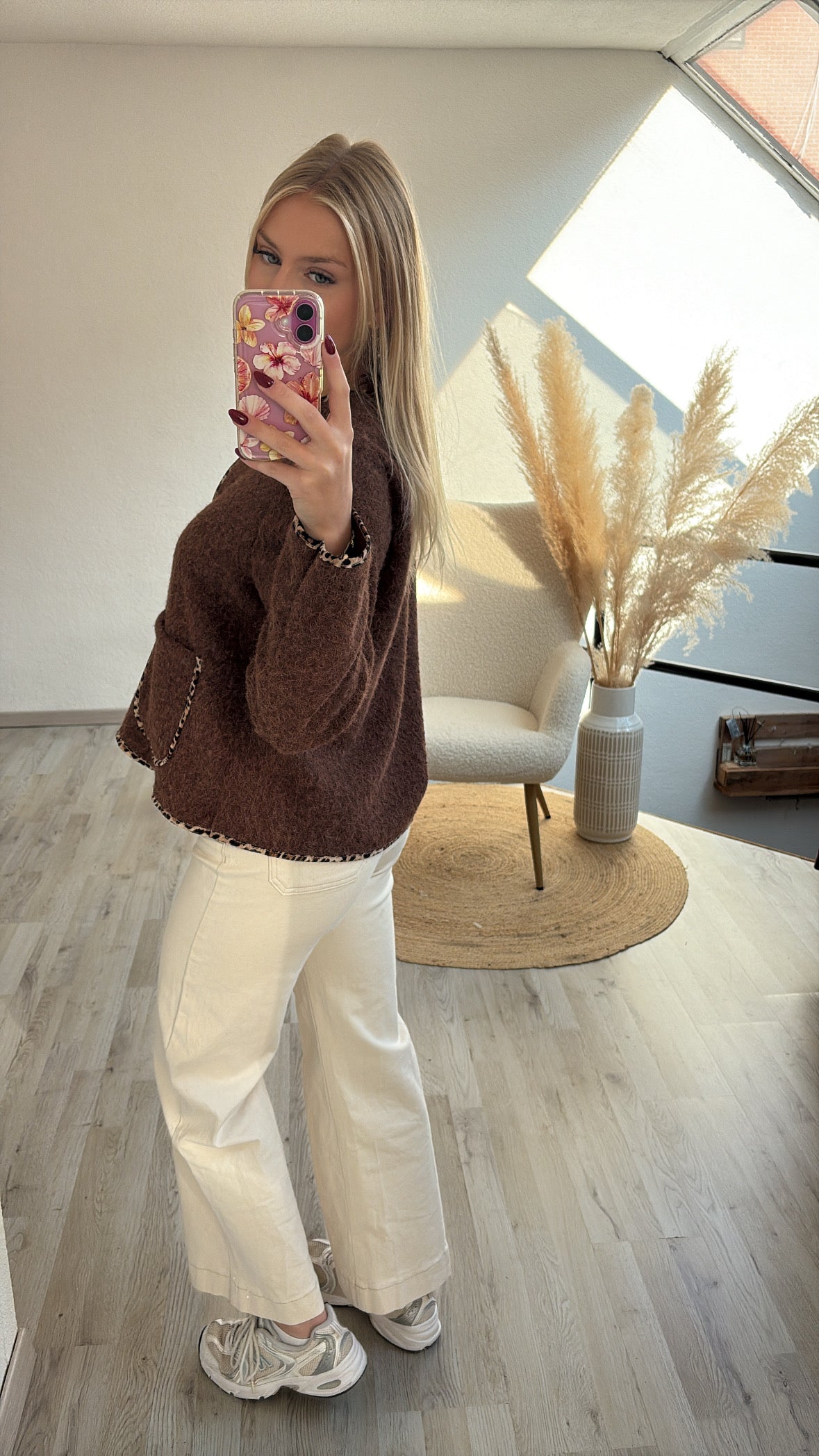 Teddy jacket choco