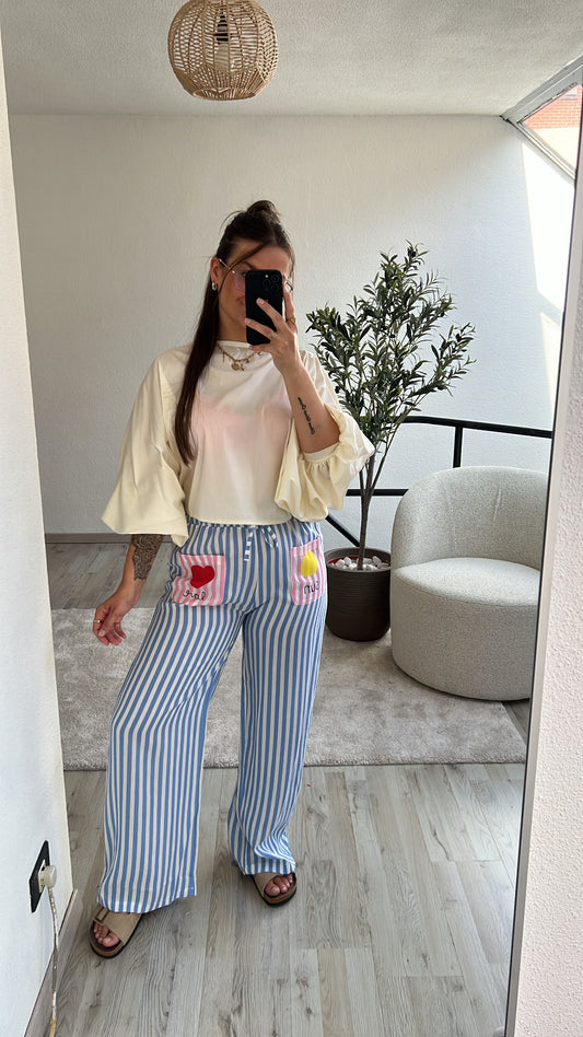 PUFFY BLOUSE CREME