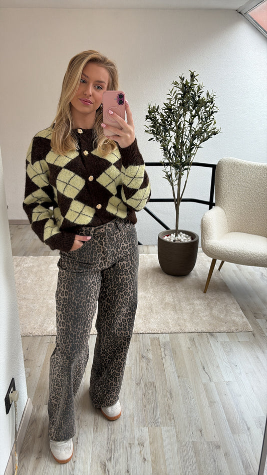 GERUITE VEST GEEL-BRUIN