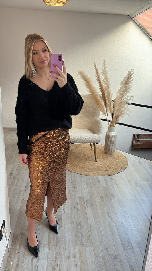 Glitterrok goud
