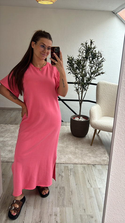 T-shirtjurk roze