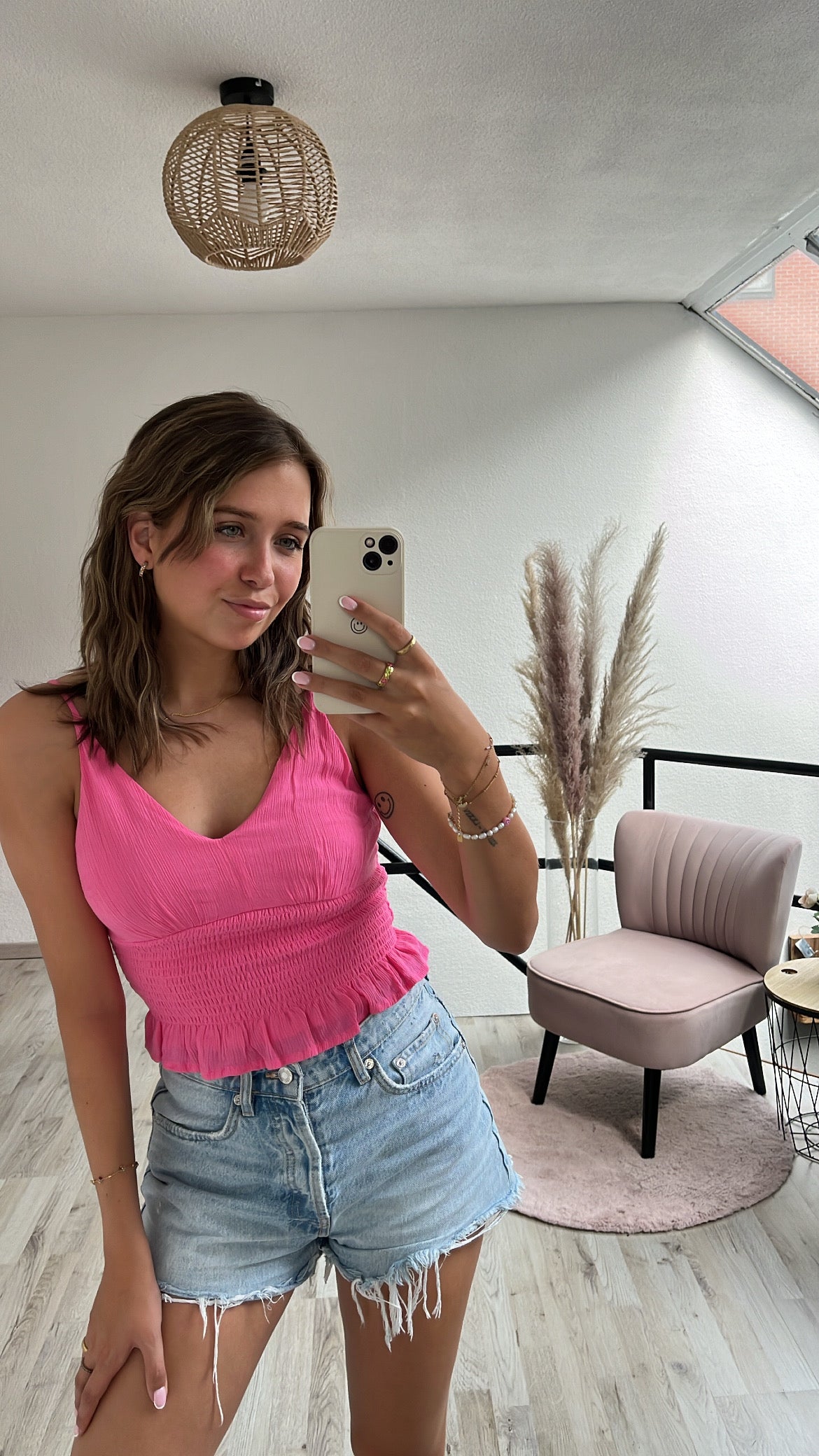 Roze blousetop