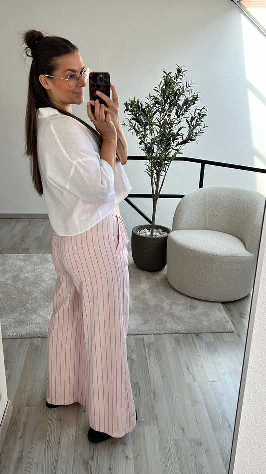 STRIPED LOSSE BROEK