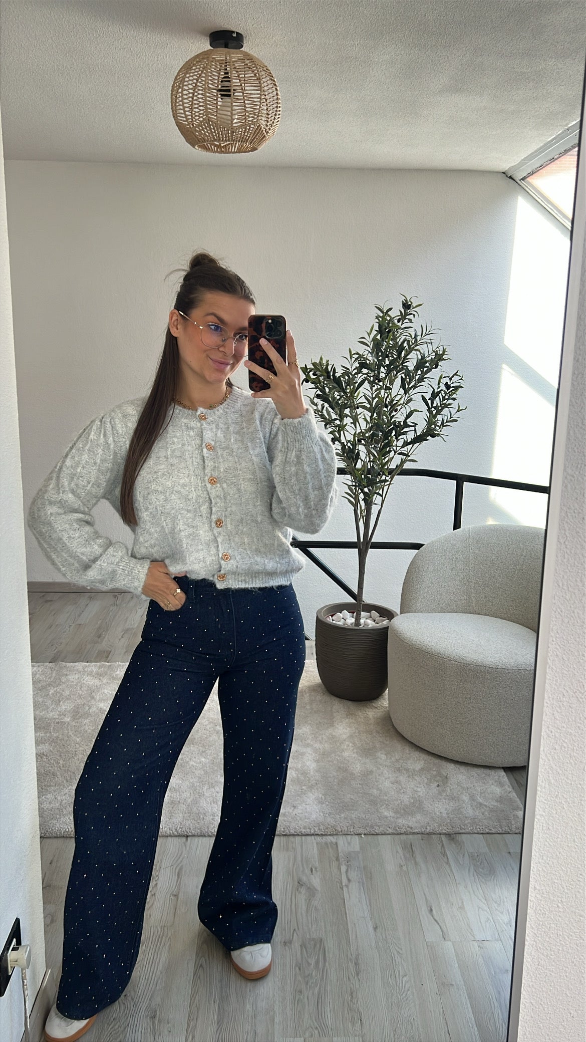 GRIJZE KNITTED VEST