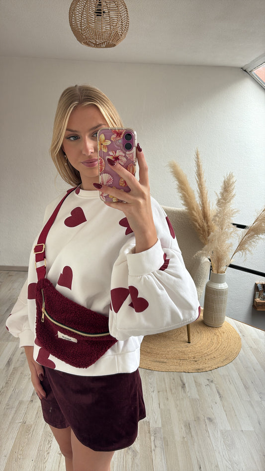 Burgundy tasje