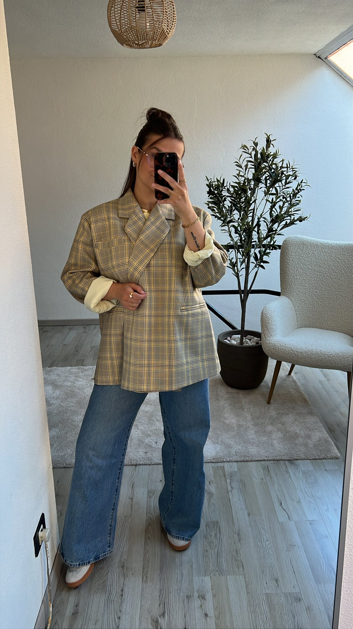 GERUITE BLAZER GEEL