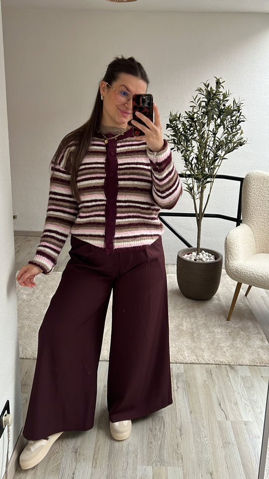 BURGUNDY PANTALON