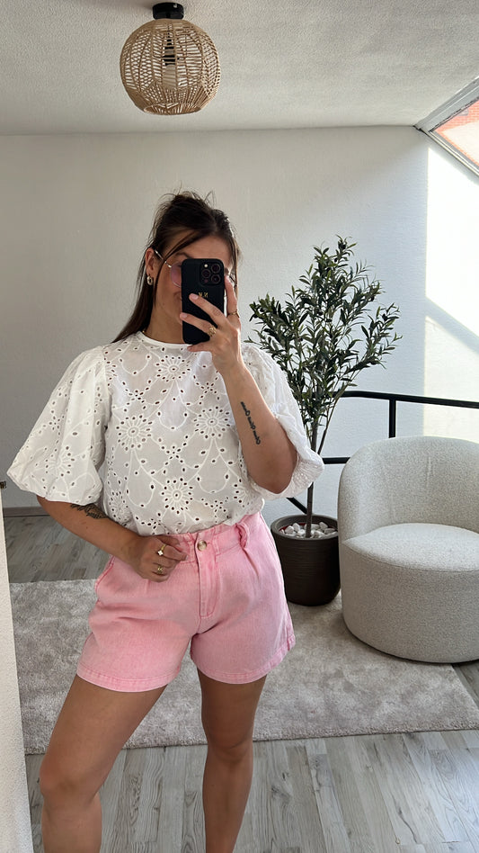 JEANSSHORT ROZE
