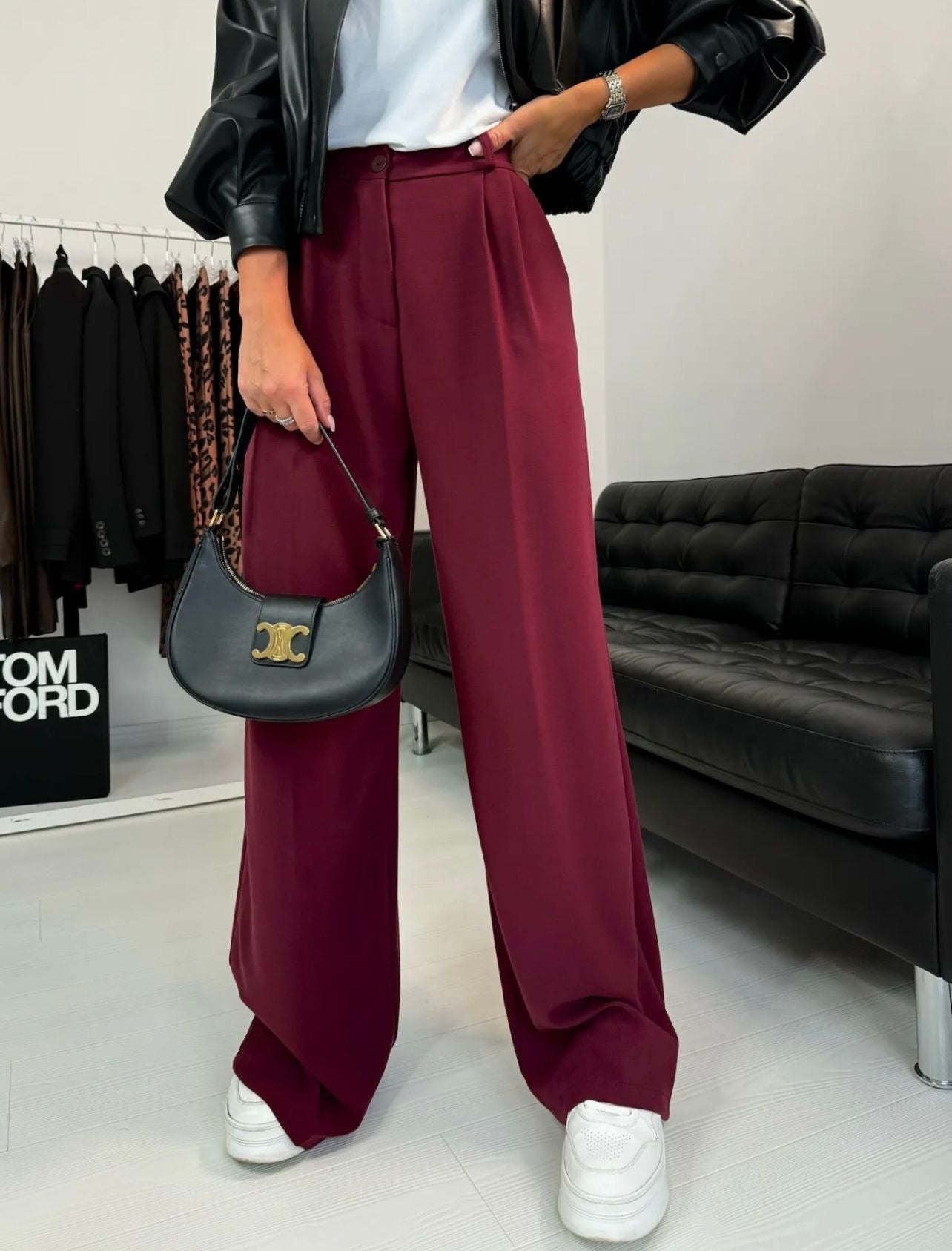 Pantalon burgundy