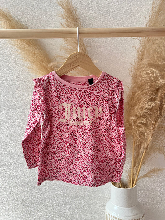 Leopard longsleeve roze