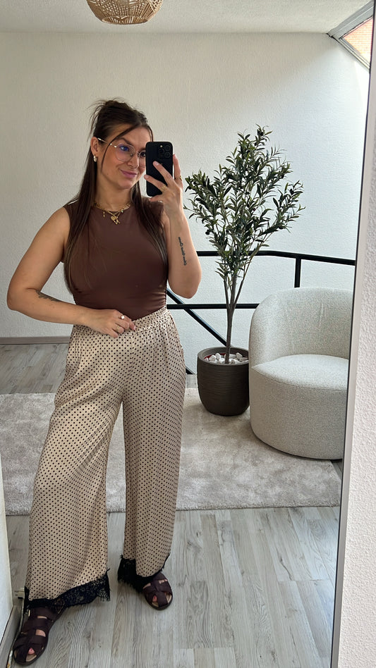 SATIN POLKA BROEK