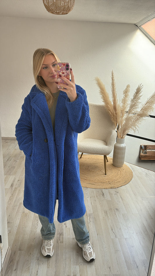 Blauwe teddyjas