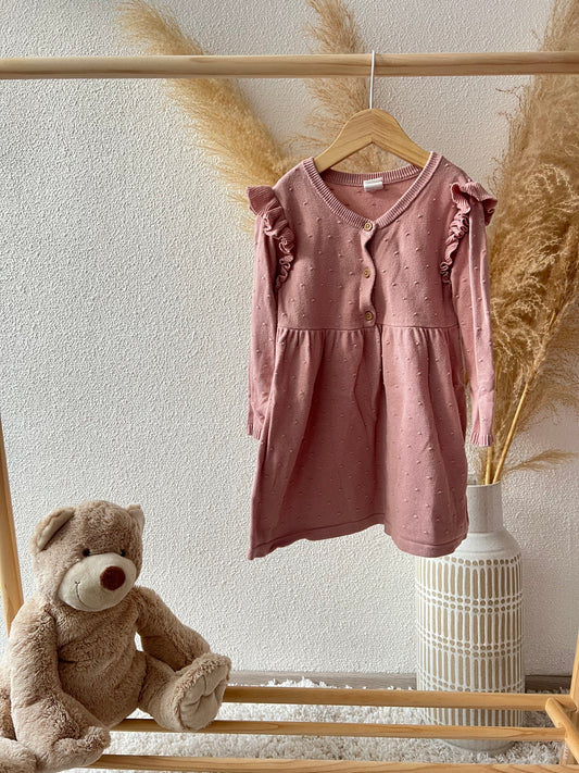 Knitted jurkje roze