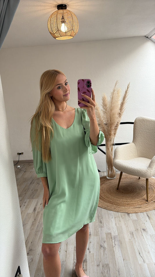 Mintkleurige jurk