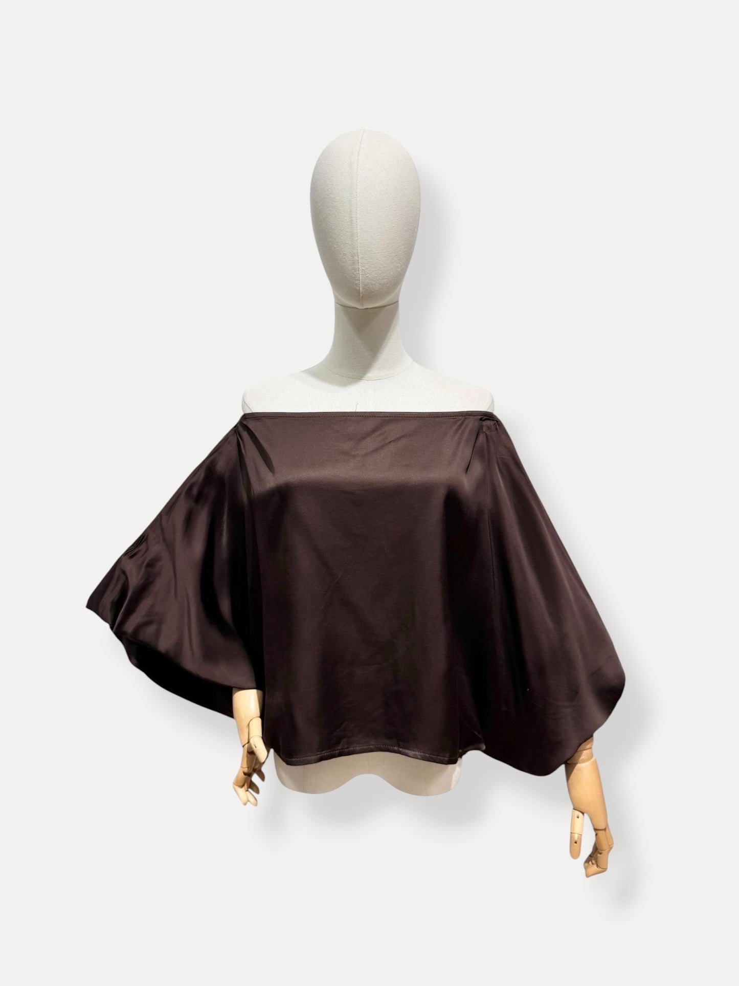 CHOCO BLOUSE SATIJN