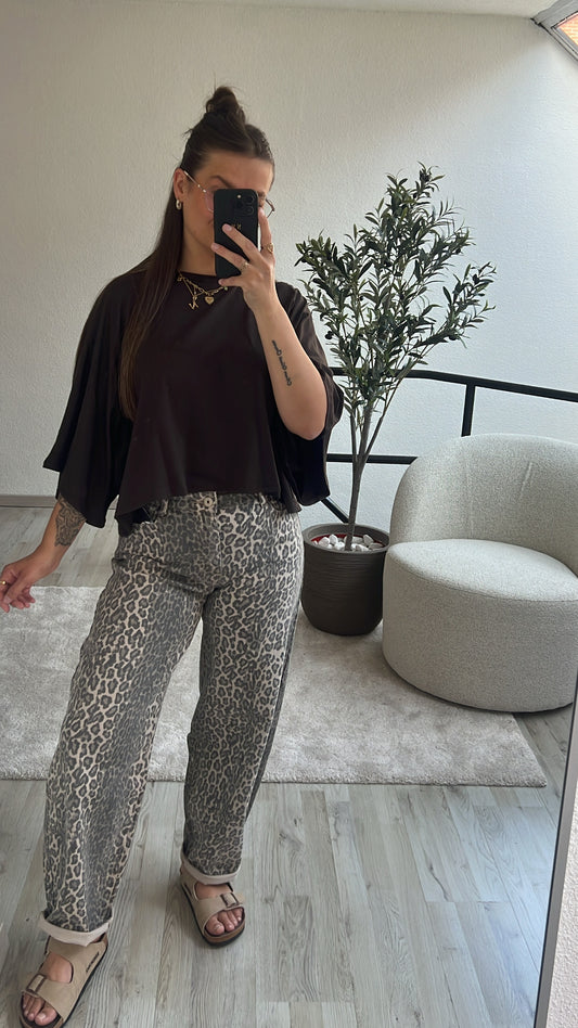 OVERSIZED TEE CHOCO
