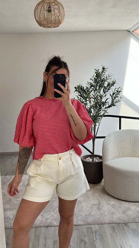 GERUITE BLOUSE ROOD