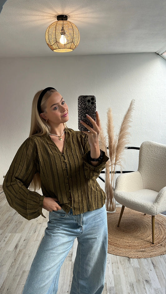 Khaki blouse