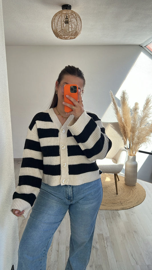 Striped cardigan