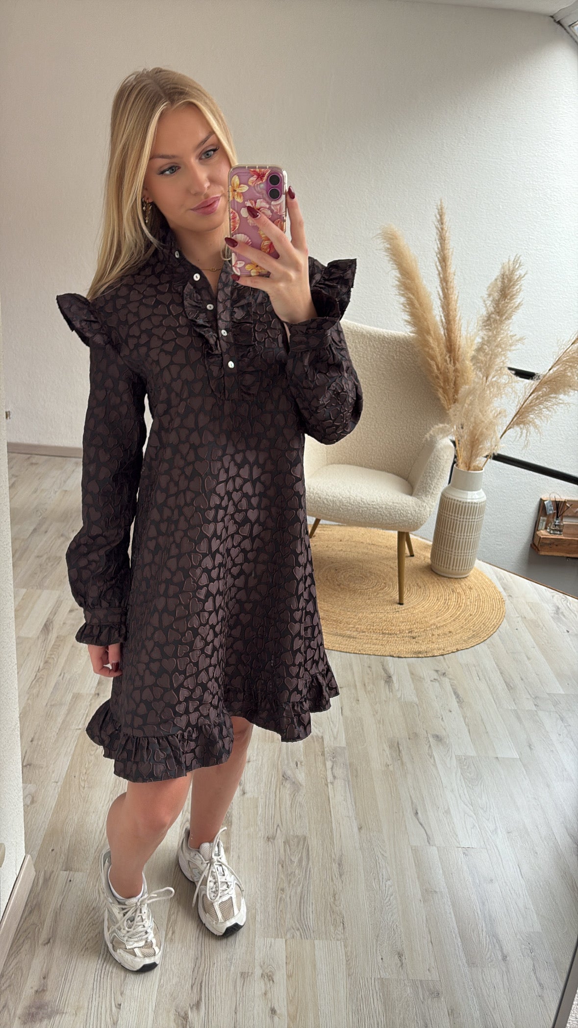 Chocoladebruine jurk