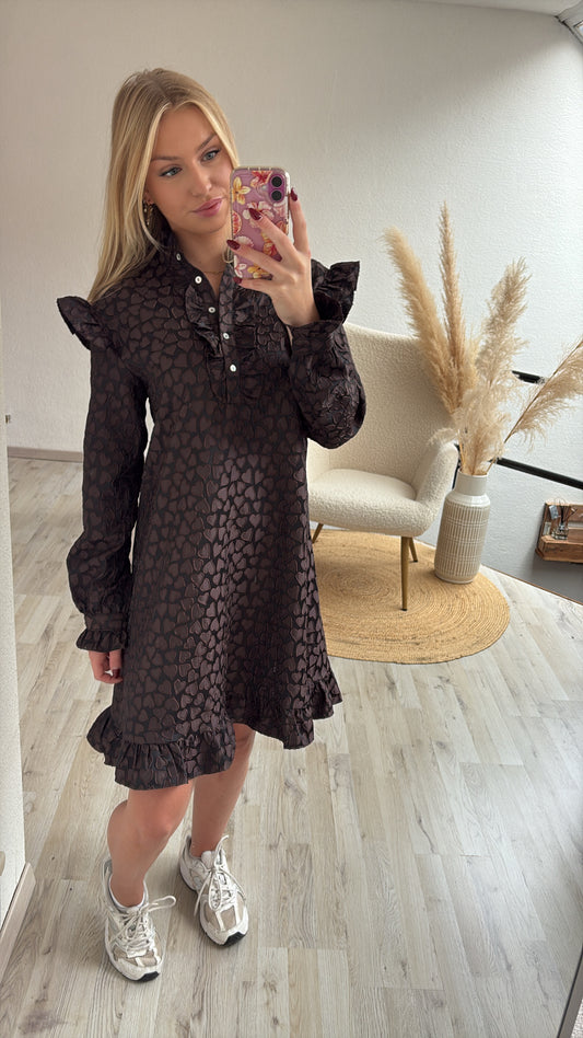 Chocoladebruine jurk