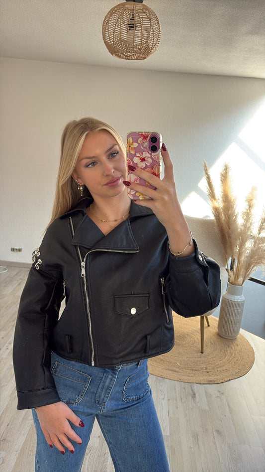 Lederlook jas