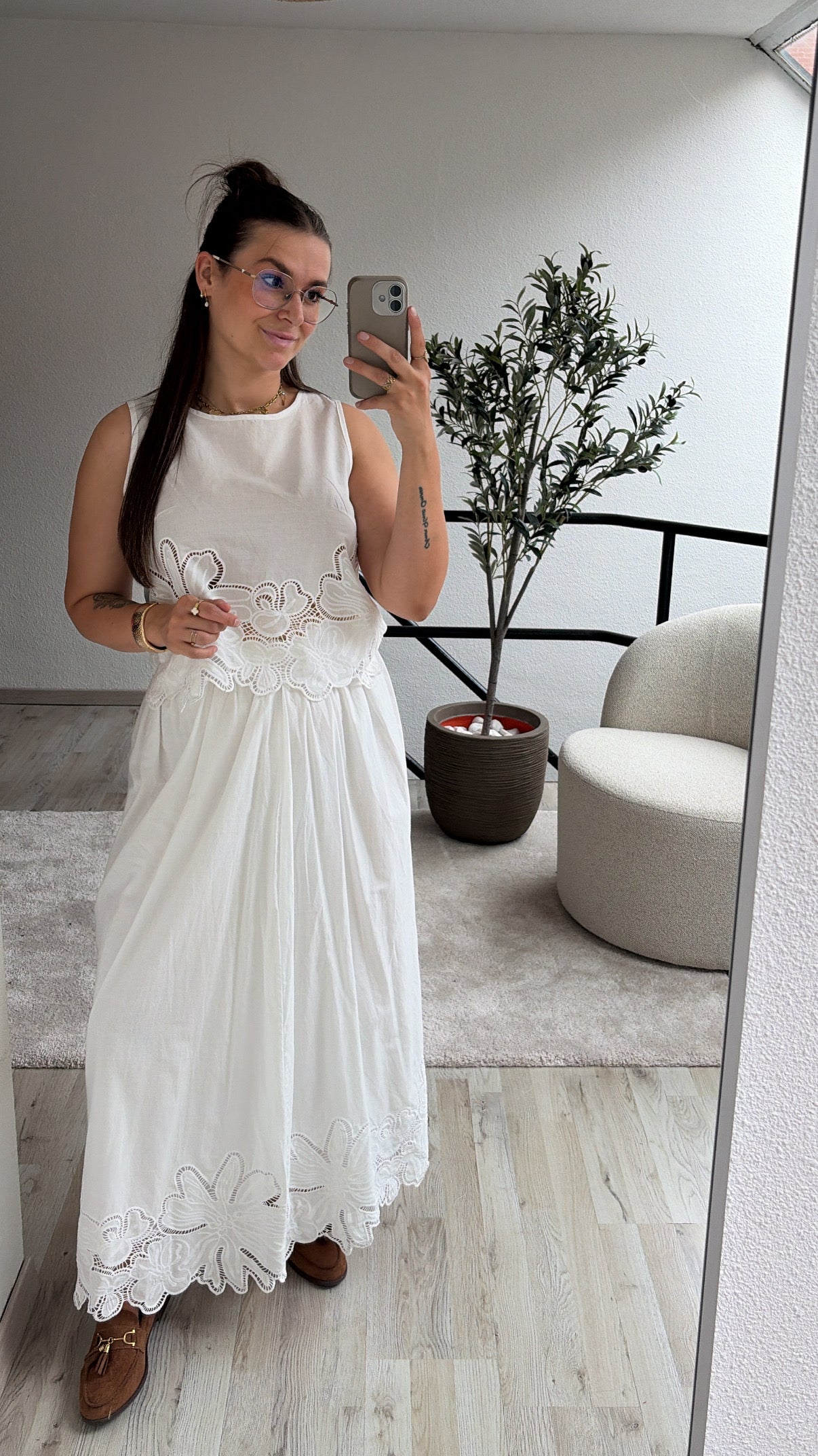 WITTE SET BRODERIE