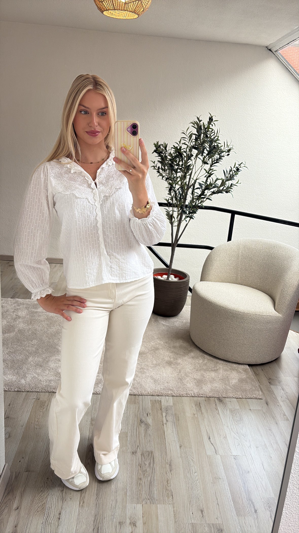 WITTE BLOUSE