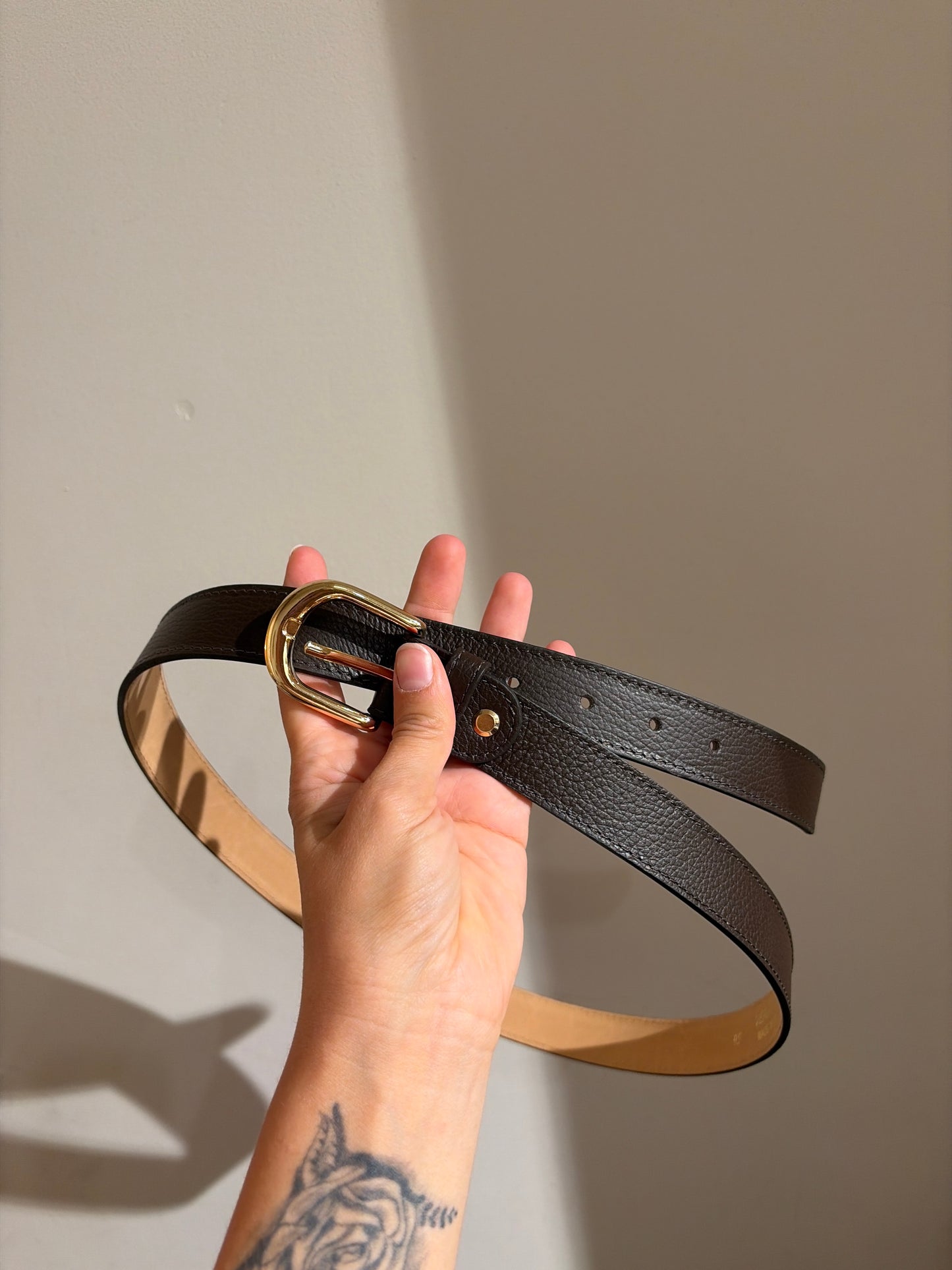 LEDEREN RIEM BRUIN