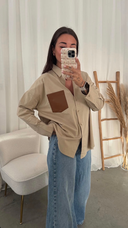 BEIGE BLOUSE