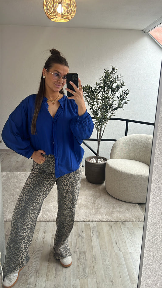 BLAUWE BLOUSE