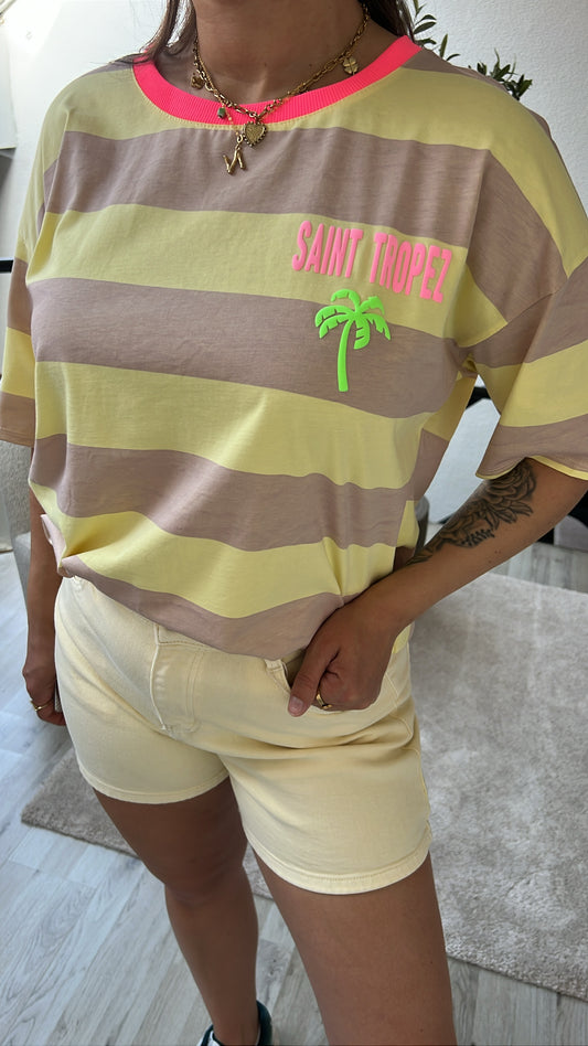 SOLEIL SHIRT BEIGE GEEL