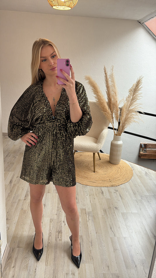 Playsuit goudkleurig
