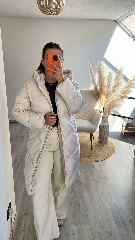 Pufferjacket crème