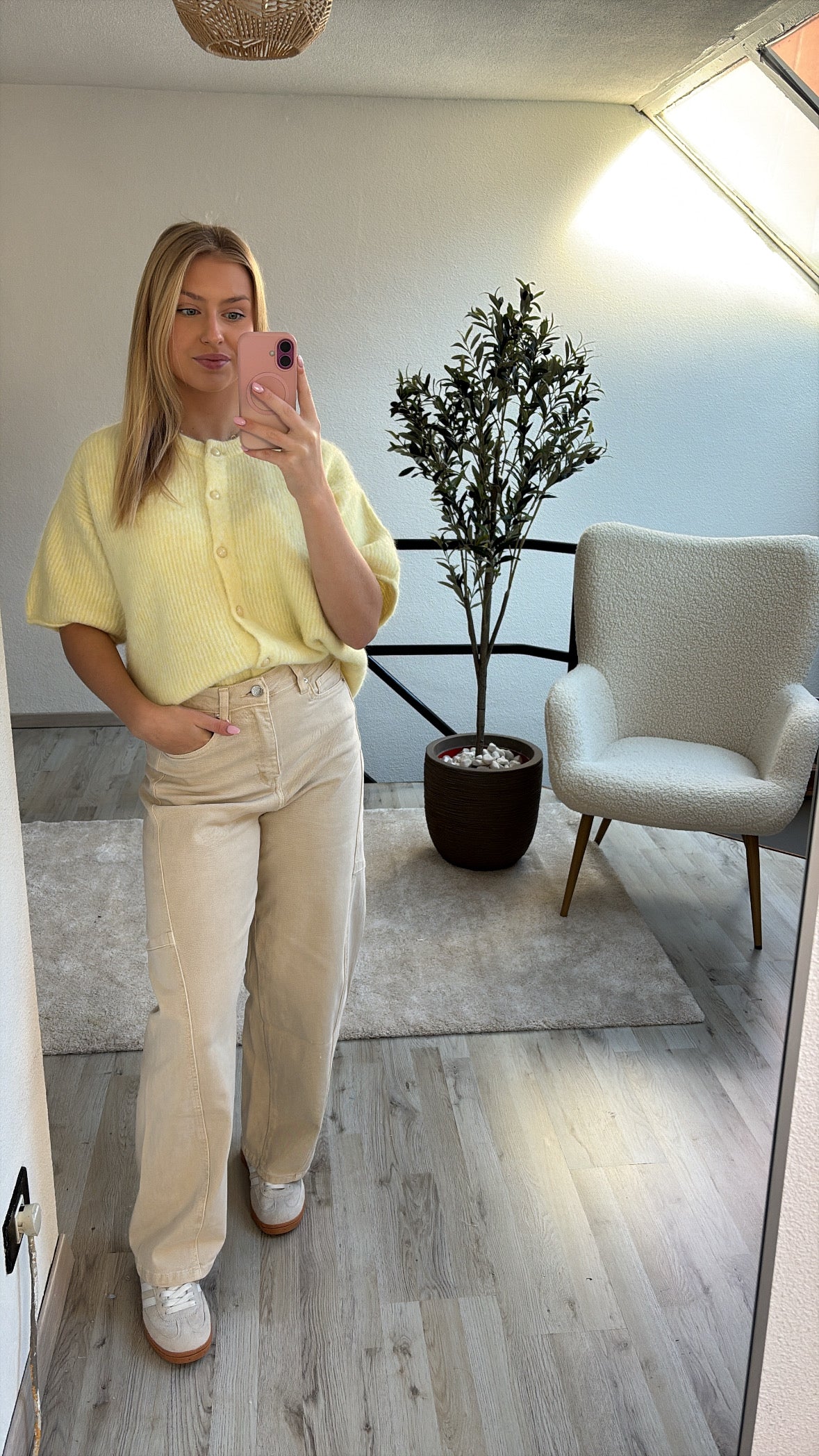BALLOON JEANS BEIGE
