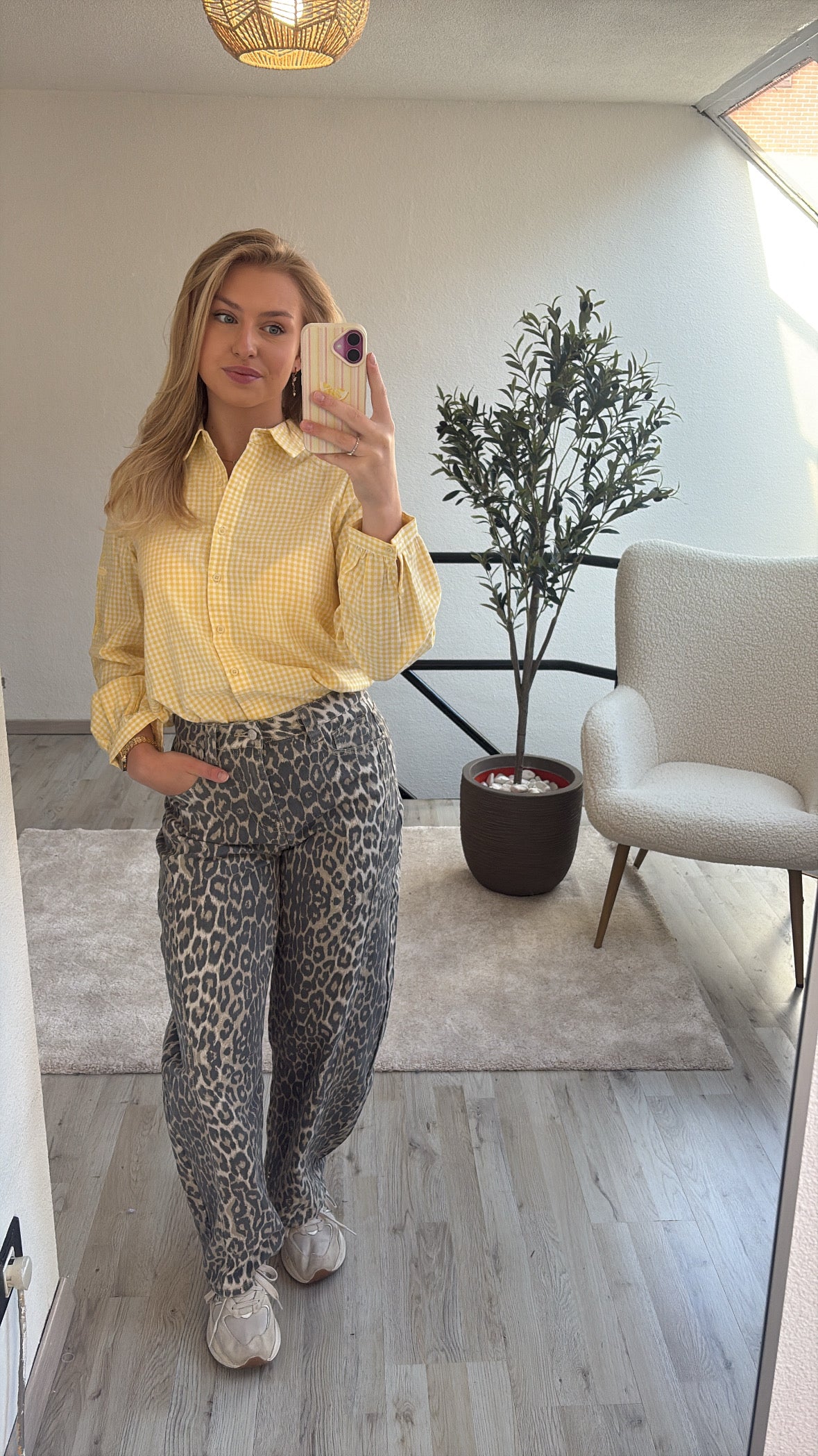 GERUITE BLOUSE GEEL
