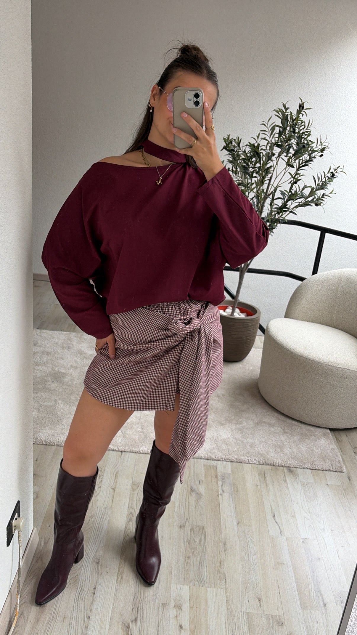 GERUITE SKORT BURGUNDY