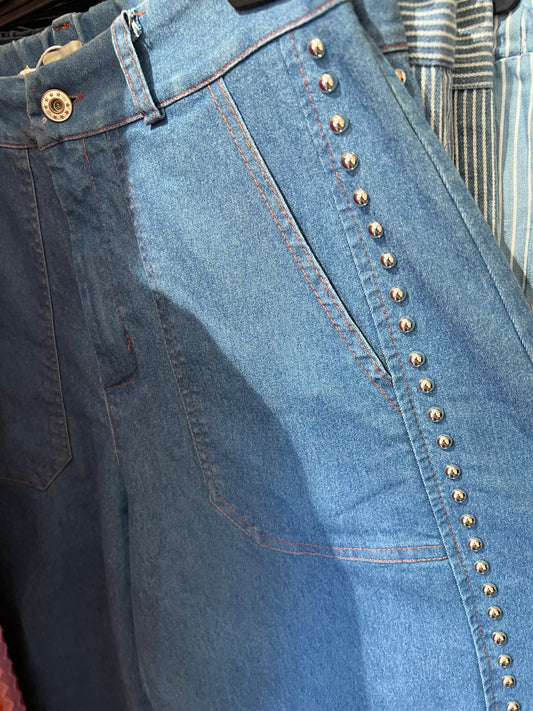 BALLOON JEANS STUDS