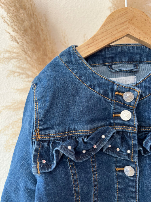 Jeansjasje parels